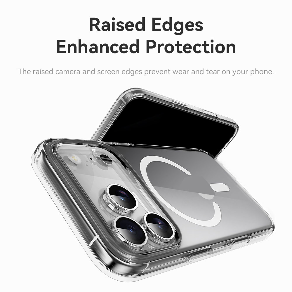 Picture of Apple iPhone 17 6.3 Case | Rock Crystal Shield Magnetic Drop Protection Case for iPhone 17 6.3 (Clear)