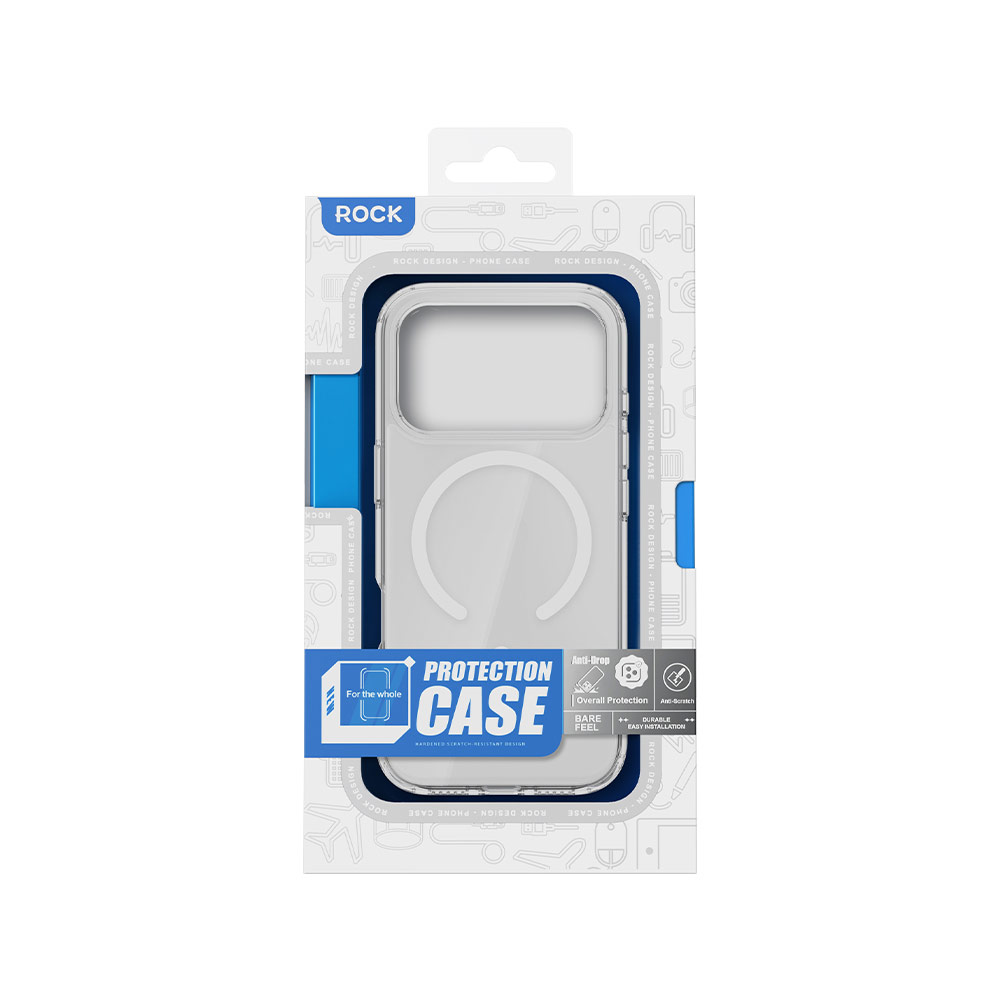 Picture of Apple iPhone 17 6.3 Case | Rock Crystal Shield Magnetic Drop Protection Case for iPhone 17 6.3 (Clear)
