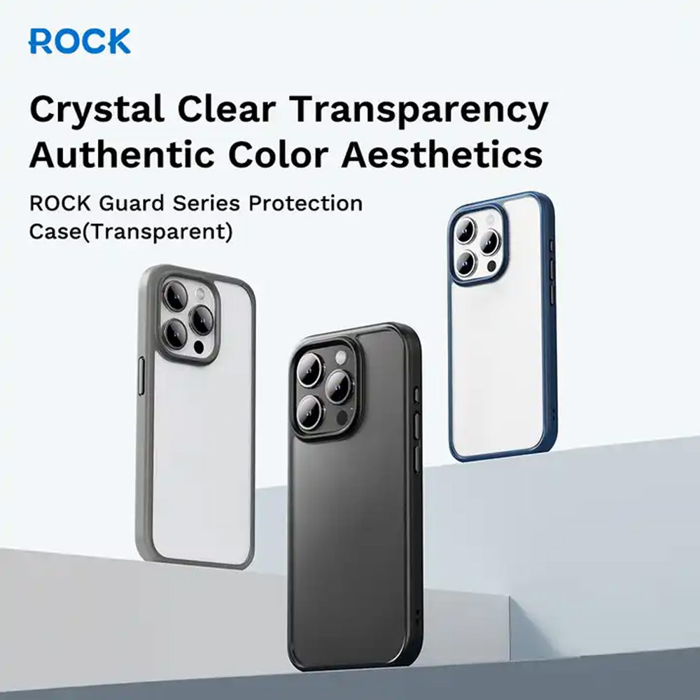Picture of Apple iPhone 15 6.1 Case | Rock Guard Ultra Thin Light Weight Drop Protection Case for iPhone 15 6.1 (Blue)