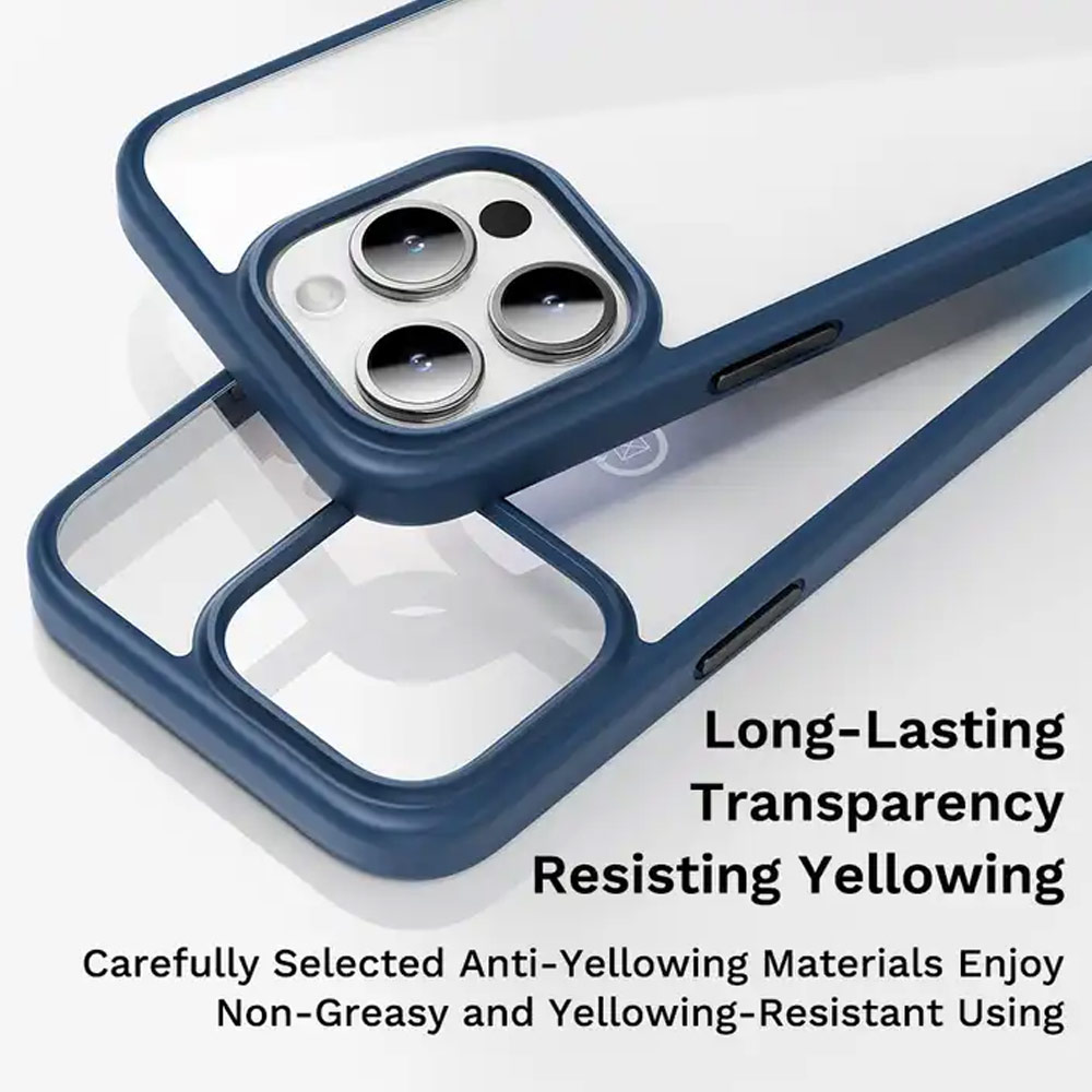 Picture of Apple iPhone 15 6.1 Case | Rock Guard Ultra Thin Light Weight Drop Protection Case for iPhone 15 6.1 (Blue)