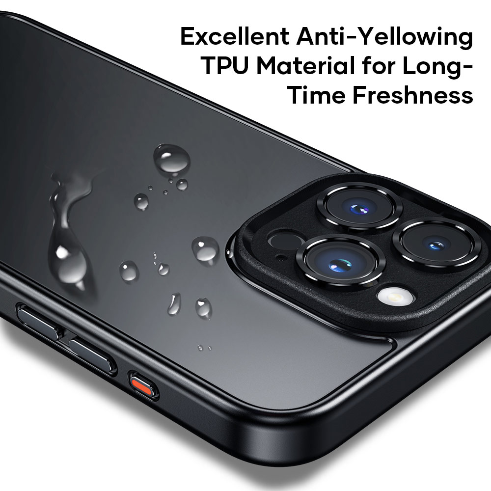 Picture of Apple iPhone 15 Pro 6.1 Case | Rock Guard Touch Lens Protection Anti Finger Print Drop Protection Case for iPhone 15 Pro 6.1 (Matte Grey)