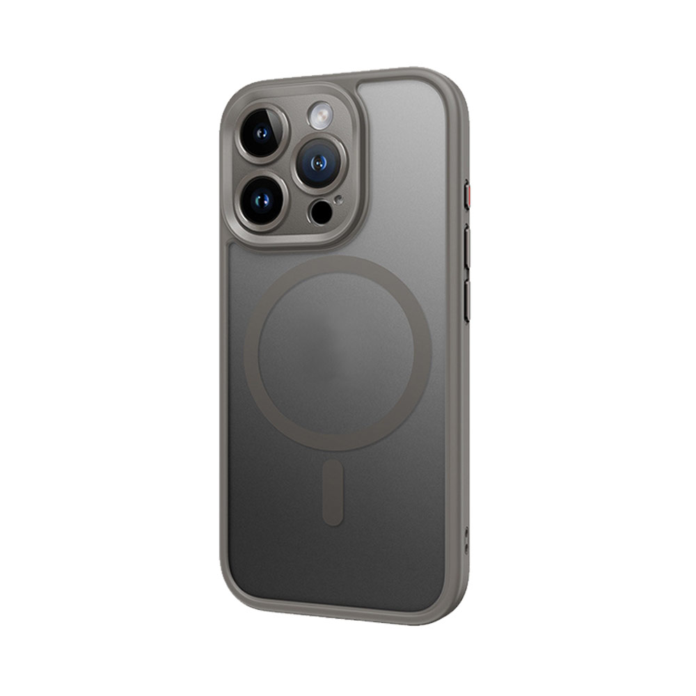 Picture of Apple iPhone 16 Pro 6.3 Case | Rock Guard Touch Lens Protection Anti Finger Print Drop Protection Magsafe Compatible Case for iPhone 16 Pro 6.3 (Matte Grey)