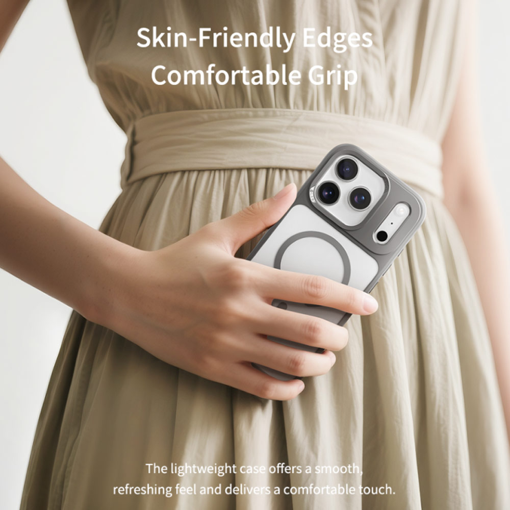 Picture of Apple iPhone 17 Pro 6.3 Case | Rock Guard Transparent Magnetic Anti Drop Protection Case for iPhone 17 Pro 6.3 (Grey)