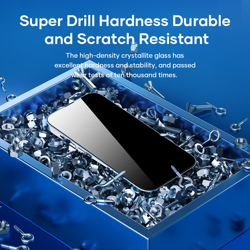 Picture of Apple iPhone 15 Plus 6.7  | Rock 4K HD Full Coverage Tempered Glass for iPhone 15 6.1 (HD Clear)