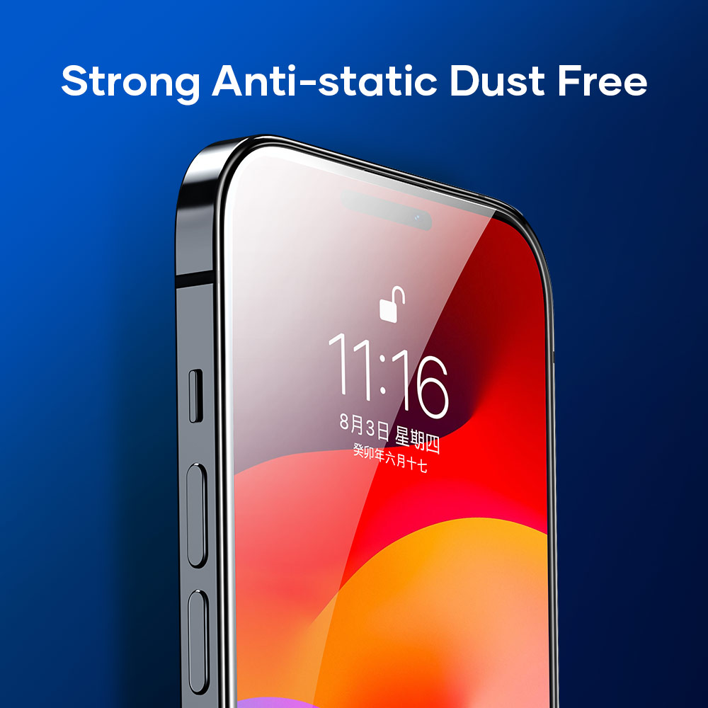 Picture of Apple iPhone 15 Plus 6.7  | Rock 4K HD Full Coverage Tempered Glass for iPhone 15 6.1 (HD Clear)