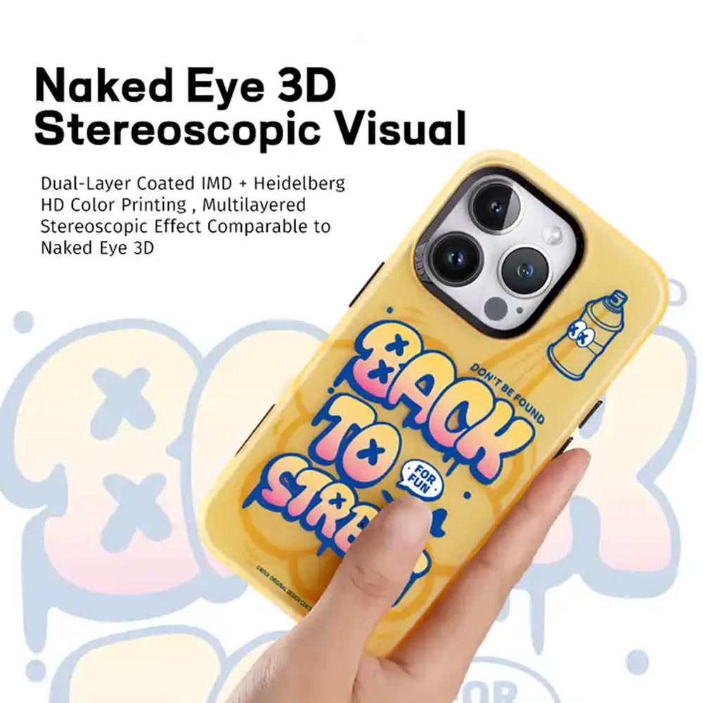 Picture of Apple iPhone 15 Pro Max 6.7 Case | Rock Inshare Graffiti Hiqh Quality Print Colorful Drop Protection Case for iPhone 15 Pro Max 6.7 (Brown)