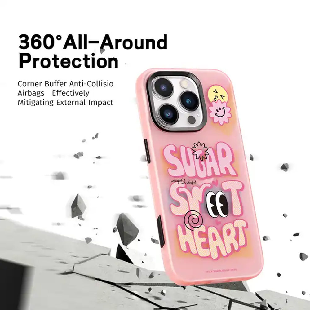 Picture of Apple iPhone 15 Pro Max 6.7 Case | Rock Inshare Graffiti Hiqh Quality Print Colorful Drop Protection Case for iPhone 15 Pro Max 6.7 (Brown)