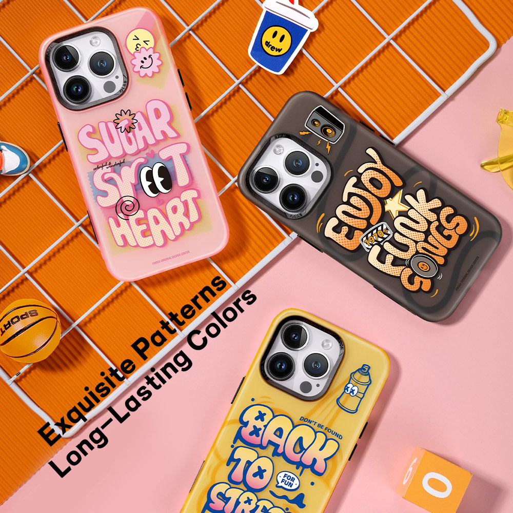 Picture of Apple iPhone 15 Pro Max 6.7 Case | Rock Inshare Graffiti Hiqh Quality Print Colorful Drop Protection Case for iPhone 15 Pro Max 6.7 (Brown)