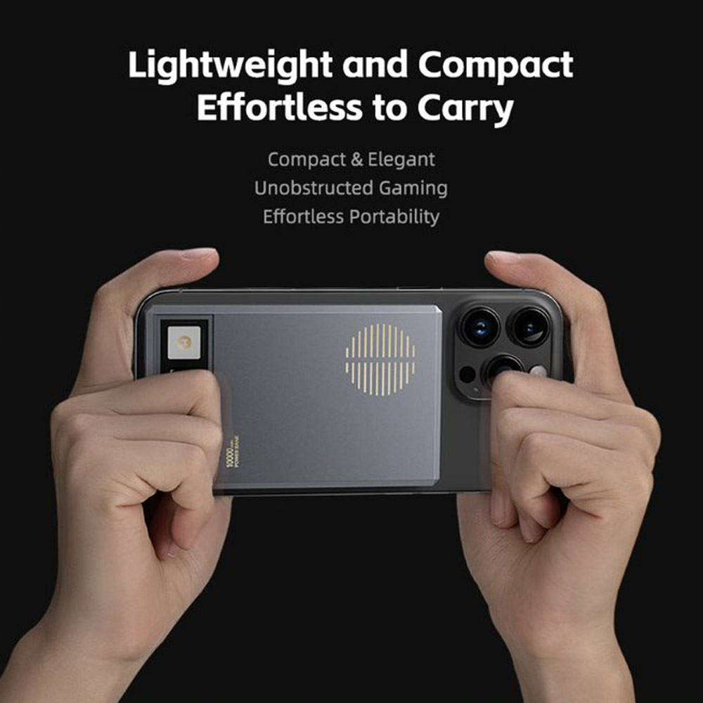 Picture of Rock CCC 3C Certified Power Bank Retro PD20W 15W Magnetic Wireless Charging Fast Charge 10000mAh Travel Portable Small Palm Size Compact Mini Slim Thin Power Bank powerbank (Grey)