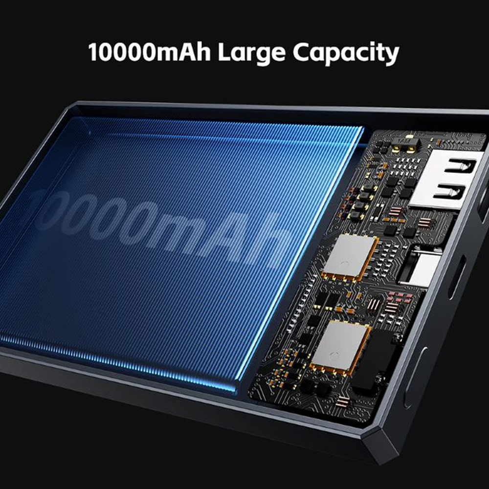 Picture of Rock CCC 3C Certified Power Bank Retro PD20W 15W Magnetic Wireless Charging Fast Charge 10000mAh Travel Portable Small Palm Size Compact Mini Slim Thin Power Bank powerbank (Grey)