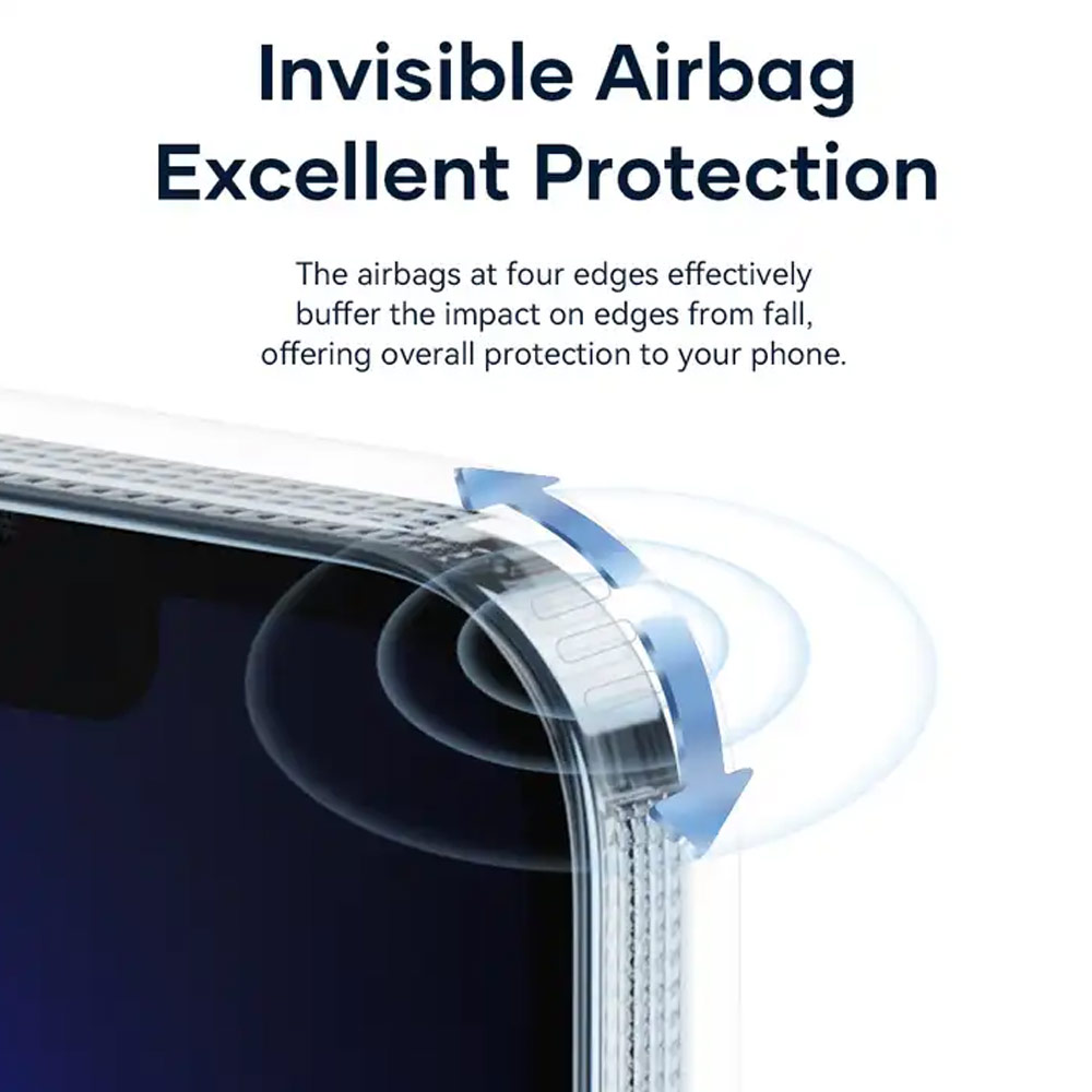 Picture of Apple iPhone 15 6.1 Case | Rock Pure Series Protection Magnetic Case Magsafe Compatible for iPhone 15 6.1 (Clear)