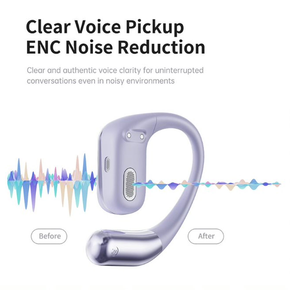 Picture of Rock X911 OWS Bluetooth Earphones Open Ear Comfort Hook Design Earphone Music Call Noise Cancellation (Green Shin Chan)