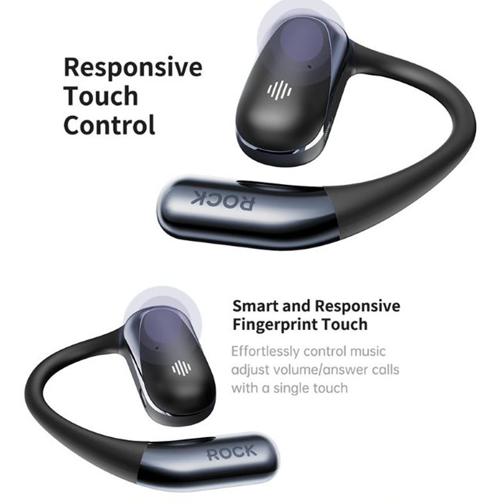 Picture of Rock X911 OWS Bluetooth Earphones Open Ear Comfort Hook Design Earphone Music Call Noise Cancellation (Green Shin Chan)