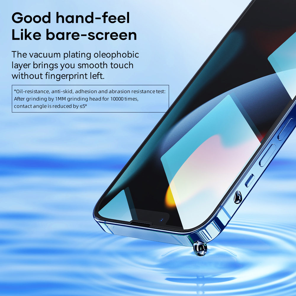 Picture of Apple iPhone 13 Pro Max 6.7  | Rock Space HD Full Coverage Anti Static Tempered Glass for iPhone 13 Pro Max 6.7 (Anti Static Clear)
