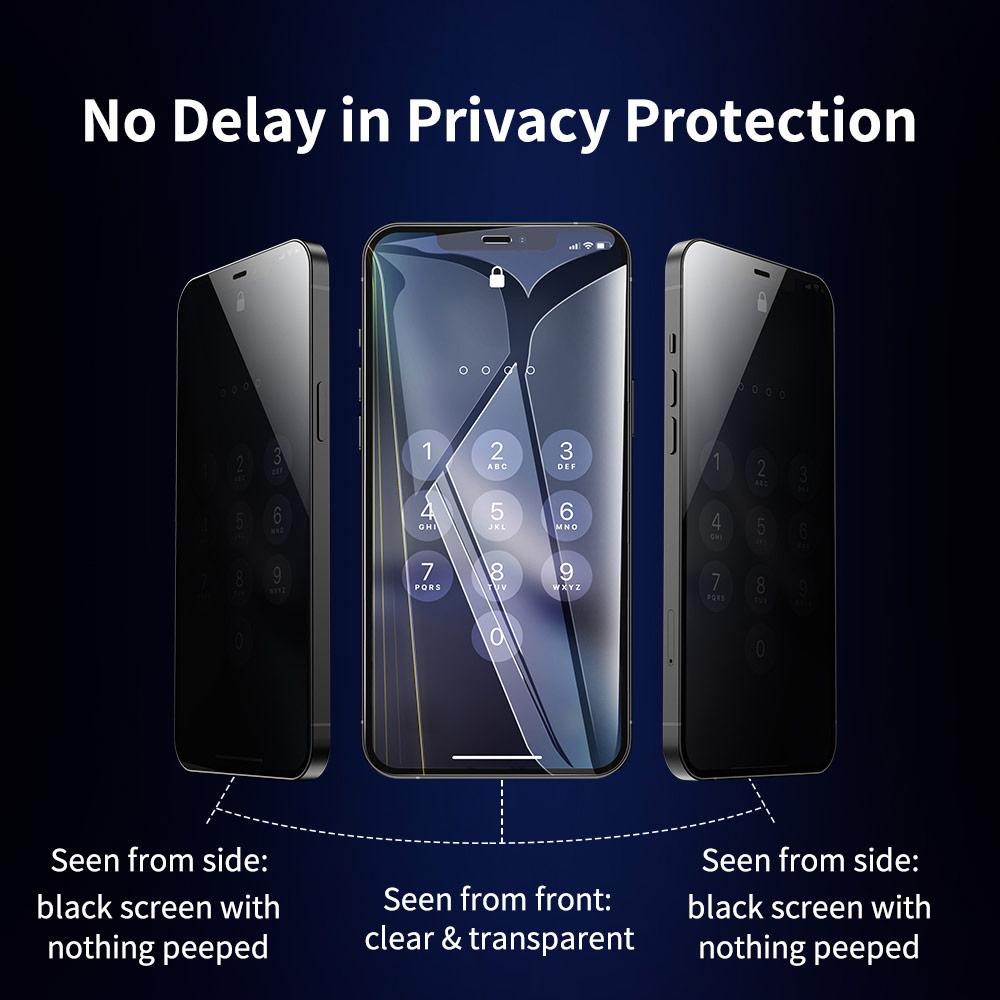 Picture of Xiaomi Mi 11 Lite Screen Protector | Rock Space Custom Made Crack Proof Explosion Proof Flexible TPU Soft Screen Protector for Xiaomi Mi 11 Lite (Privacy Anti View Anti Peep Matte)