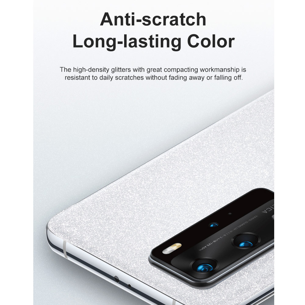 Picture of Apple iPhone 11 6.1  | Rock Space Custom Made for All Phone Model Bling Bling Series Back Film Protector Sticker for Any Phone Model (Silver)