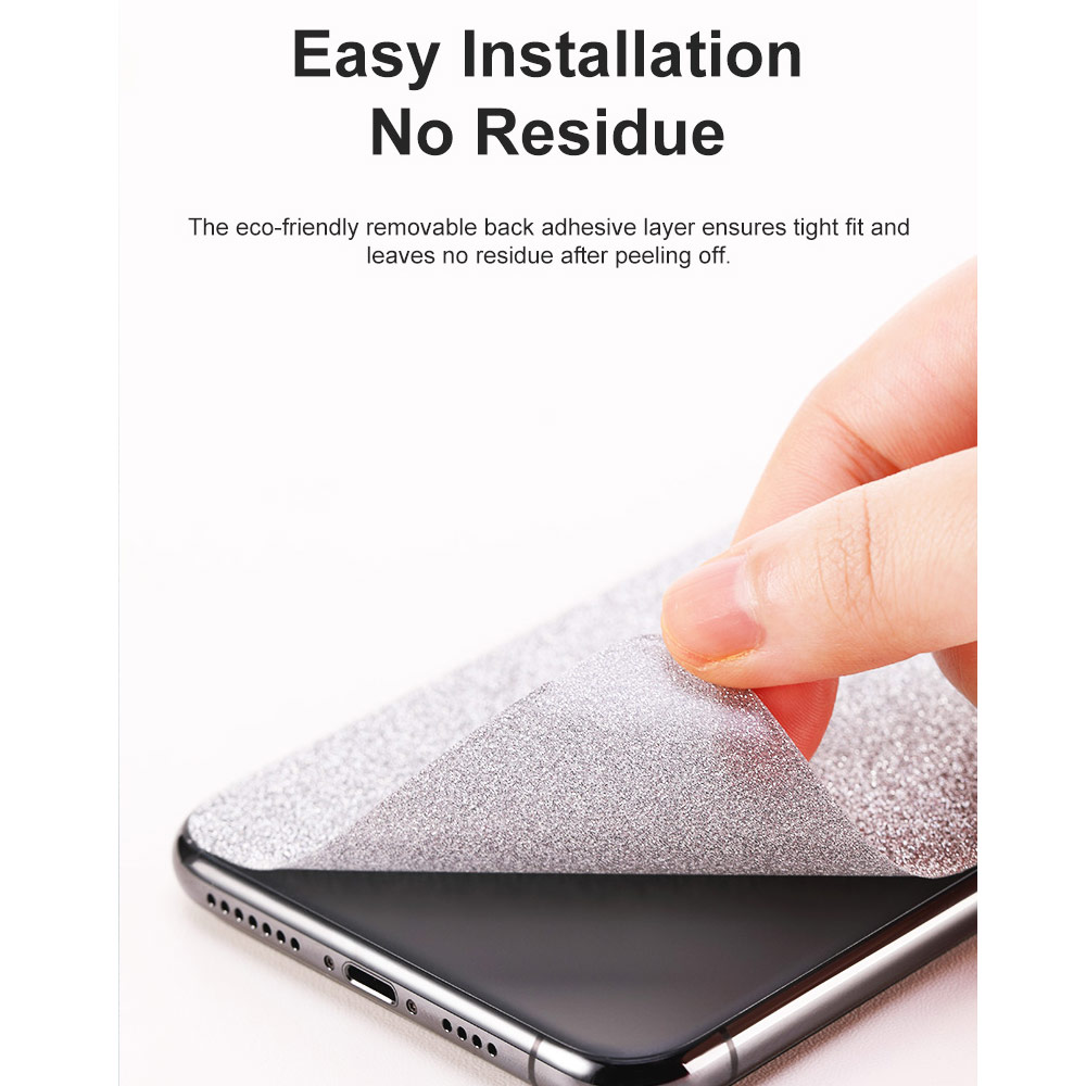 Picture of Apple iPhone 11 6.1  | Rock Space Custom Made for All Phone Model Bling Bling Series Back Film Protector Sticker for Any Phone Model (Silver)