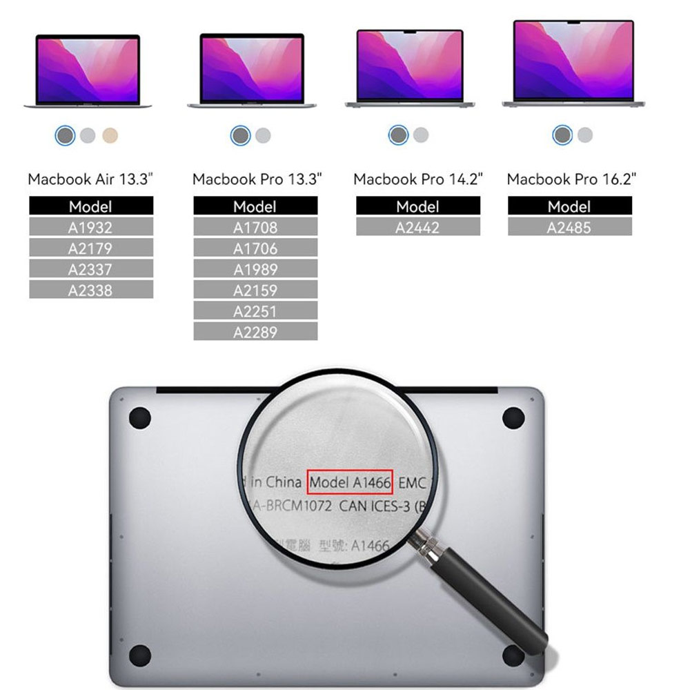 Picture of Apple MacBook Pro 13\" 2020 Screen Protector | Rock Space Magnetic Privacy Anti Peep View PET HD Screen Protector for Macbook Air 13.3" Macbook Pro 13.3"