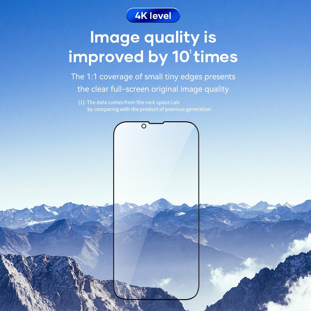 Picture of Apple iPhone 13 6.1  | Rock Space HD Full Coverage Tempered Glass for iPhone 13 iPhone 13 Pro 6.1 (Privacy Anti View Anti Peep)