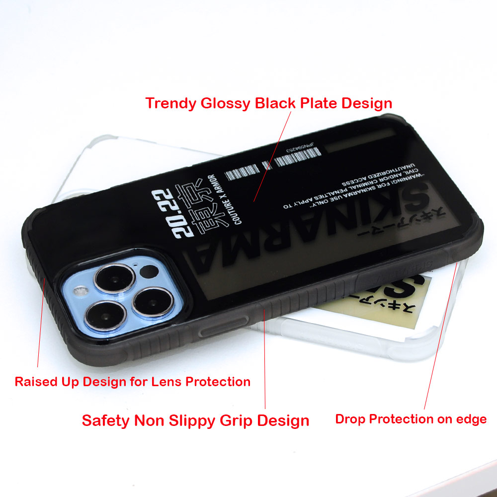 Picture of Apple iPhone 13 6.1 Case | Skinarma Garusu Series Drop Protection Case for Apple iPhone 13 6.1 (Black)