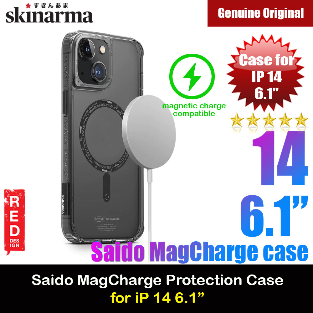 Picture of Skinarma Saido MagCharge Series Drop Protection Case with Magsafe Magnetic Charging Compatible for iPhone 14 6.1 (Smoke) Apple iPhone 14 6.1- Apple iPhone 14 6.1 Cases, Apple iPhone 14 6.1 Covers, iPad Cases and a wide selection of Apple iPhone 14 6.1 Accessories in Malaysia, Sabah, Sarawak and Singapore 