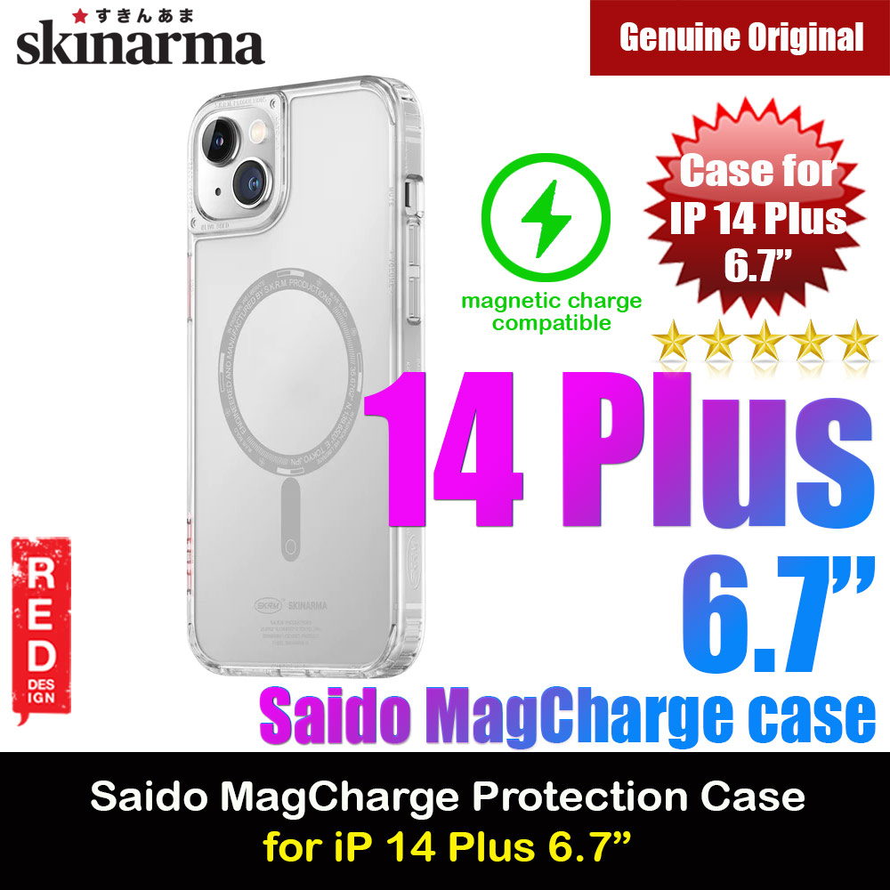 Picture of Skinarma Saido MagCharge Series Drop Protection Case with Magsafe Magnetic Charging Compatible for iPhone 14 Plus 6.7 (Clear) Apple iPhone 14 Plus 6.7- Apple iPhone 14 Plus 6.7 Cases, Apple iPhone 14 Plus 6.7 Covers, iPad Cases and a wide selection of Apple iPhone 14 Plus 6.7 Accessories in Malaysia, Sabah, Sarawak and Singapore 