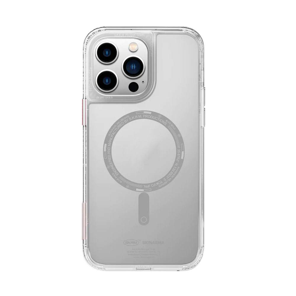 Picture of Apple iPhone 14 Pro 6.1 Case | Skinarma Saido MagCharge Series Drop Protection Case with Magsafe Magnetic Charging Compatible for iPhone 14 Pro 6.1 (Clear)
