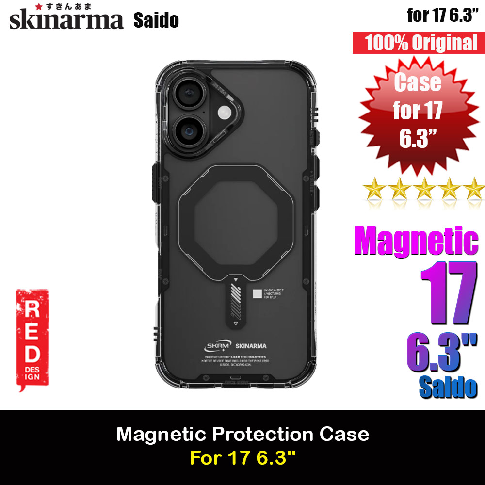 Picture of Skinarma Saido Magcharge Drop Protection Case for iPhone 17 6.3 (Black) Apple iPhone 17 6.3- Apple iPhone 17 6.3 Cases, Apple iPhone 17 6.3 Covers, iPad Cases and a wide selection of Apple iPhone 17 6.3 Accessories in Malaysia, Sabah, Sarawak and Singapore 