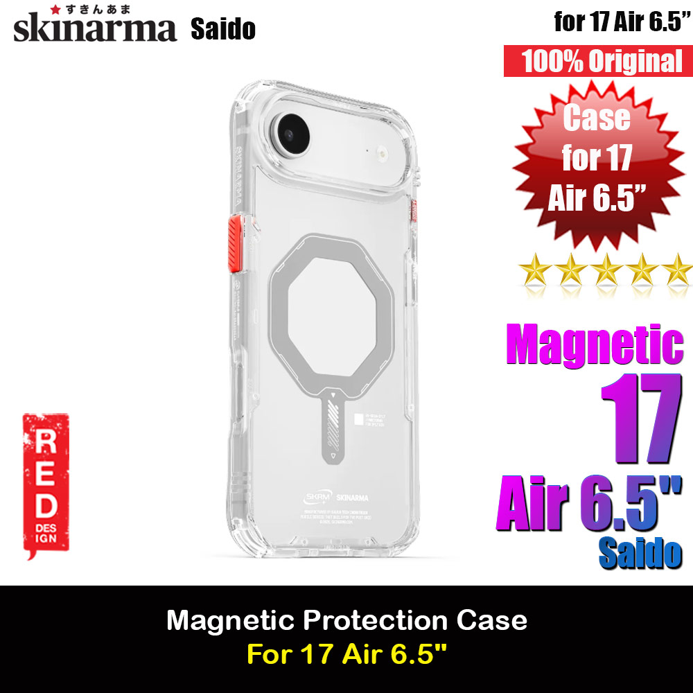 Picture of Skinarma Saido Magcharge Drop Protection Case for iPhone Air 6.5 (Clear) Apple iPhone Air 6.5- Apple iPhone Air 6.5 Cases, Apple iPhone Air 6.5 Covers, iPad Cases and a wide selection of Apple iPhone Air 6.5 Accessories in Malaysia, Sabah, Sarawak and Singapore 