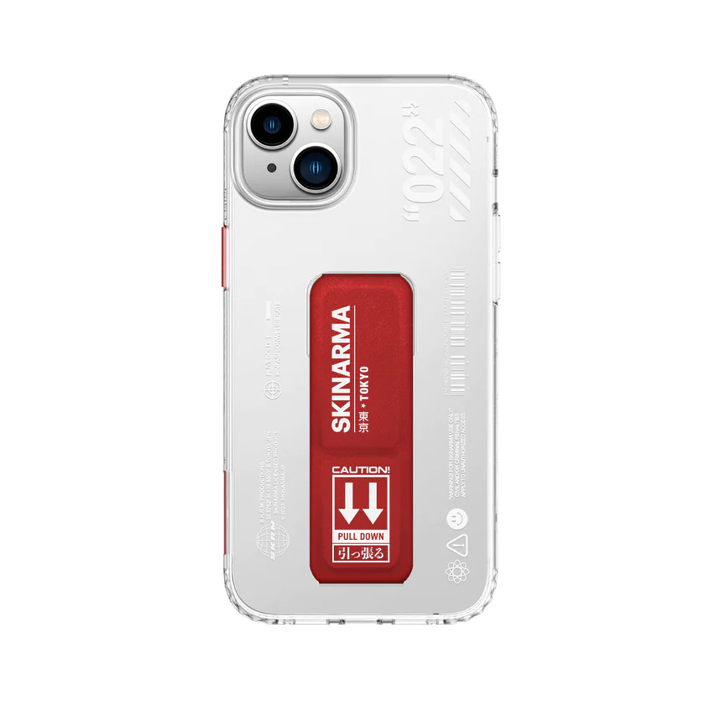Picture of Apple iPhone 14 6.1 Case | Skinarma Taihi Sora 4 Corners Drop Protection Grip Stand Case for iPhone 14 6.1 (Red)