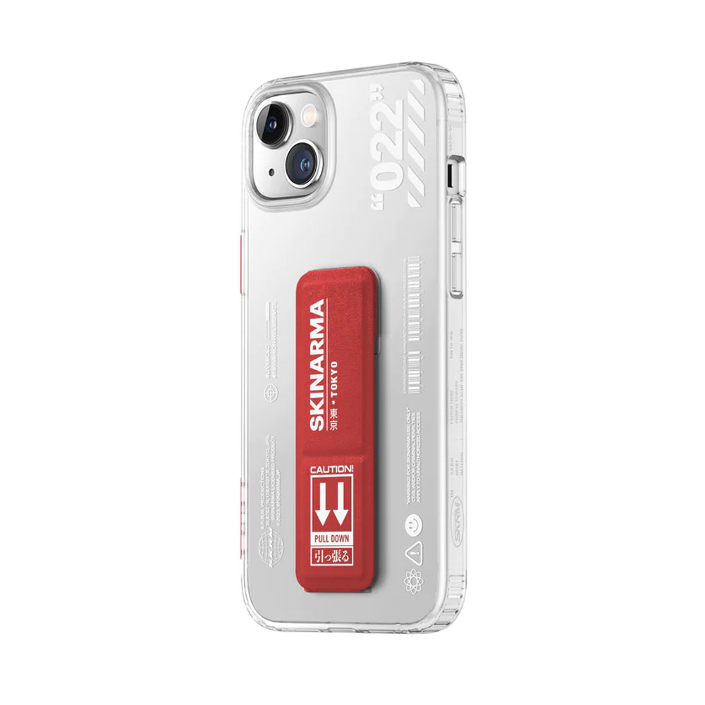 Picture of Apple iPhone 14 6.1 Case | Skinarma Taihi Sora 4 Corners Drop Protection Grip Stand Case for iPhone 14 6.1 (Red)
