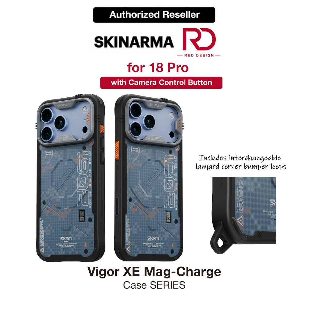 Picture of Skinarma VIGOR XE Magnetic Charge Drop Protection Case with Camera Control Button for iPhone 18 Pro 6.3 - Blue Apple iPhone 18 Pro- Apple iPhone 18 Pro Cases, Apple iPhone 18 Pro Covers, iPad Cases and a wide selection of Apple iPhone 18 Pro Accessories in Malaysia, Sabah, Sarawak and Singapore 