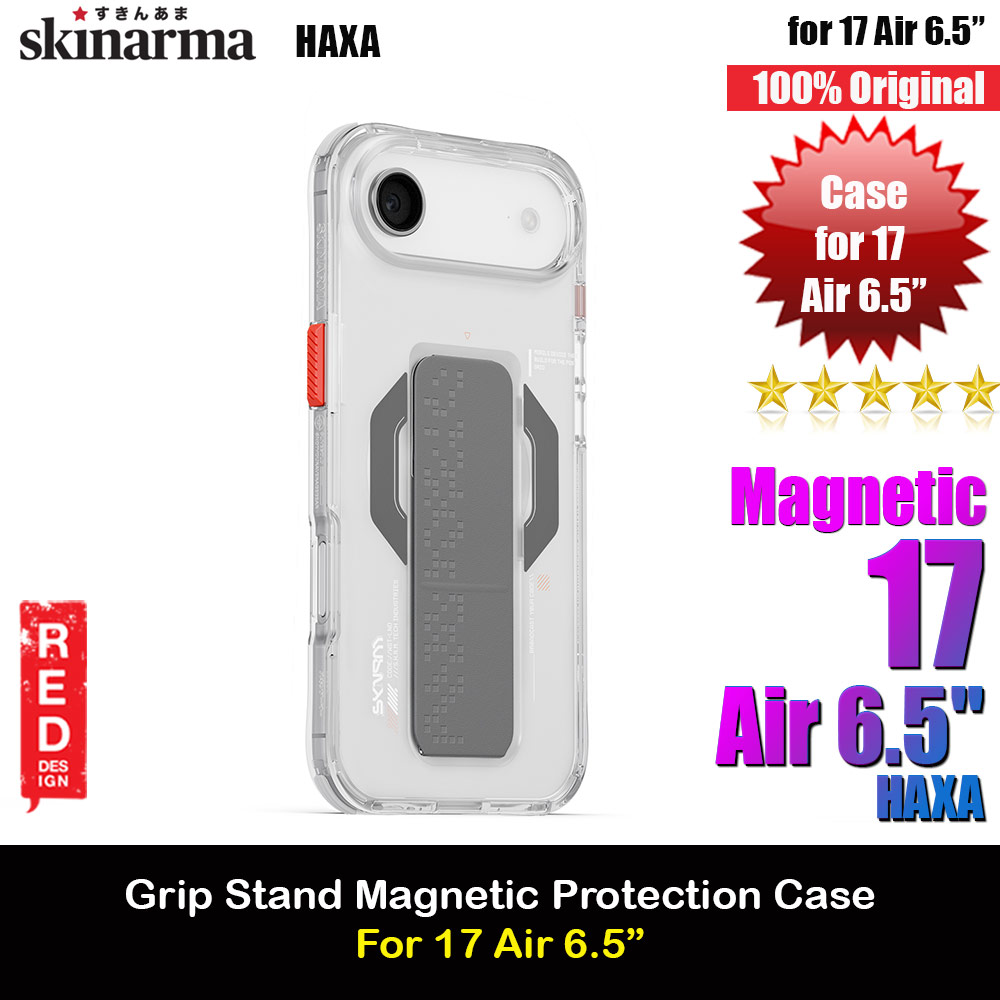 Picture of Skinarma Haxa Magcharge Grip Stand Droop Protection Case for iPhone Air 6.5 (Clear) Apple iPhone Air 6.5- Apple iPhone Air 6.5 Cases, Apple iPhone Air 6.5 Covers, iPad Cases and a wide selection of Apple iPhone Air 6.5 Accessories in Malaysia, Sabah, Sarawak and Singapore 