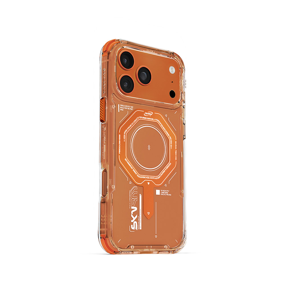 Picture of Apple iPhone 17 Pro Max 6.9 Case | Skinarma Magma Magcharge Drop Protection Case for iPhone 17 Pro Max 6.9 (Orange)