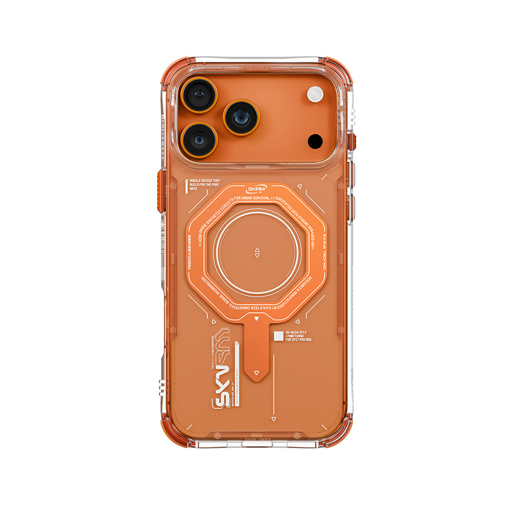 Picture of Apple iPhone 17 Pro Max 6.9 Case | Skinarma Magma Magcharge Drop Protection Case for iPhone 17 Pro Max 6.9 (Orange)