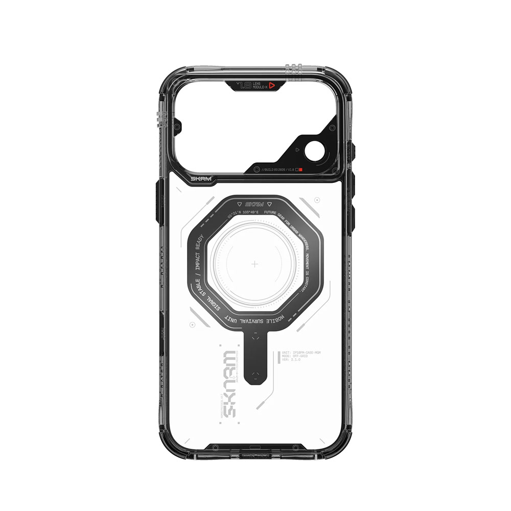 Picture of Apple iPhone 18 Pro Case | Skinarma MAGMA Magnetic Charge Drop Protection Case with Camera Control Button for iPhone 18 Pro 6.3 - Graphite