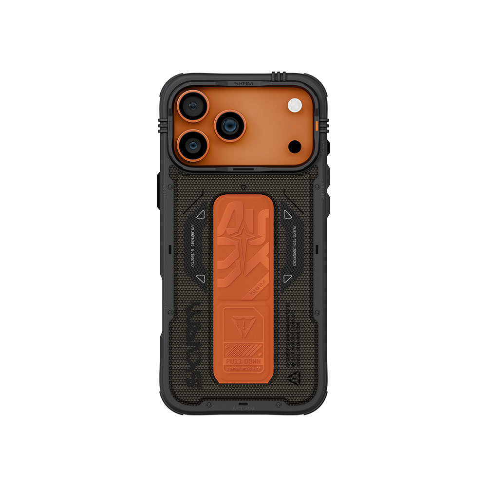 Picture of Apple iPhone 17 Pro 6.3 Case | Skinarma Phantom Magcharge Grip Stand Droop Protection Case for iPhone 17 Pro 6.3 (Olive)