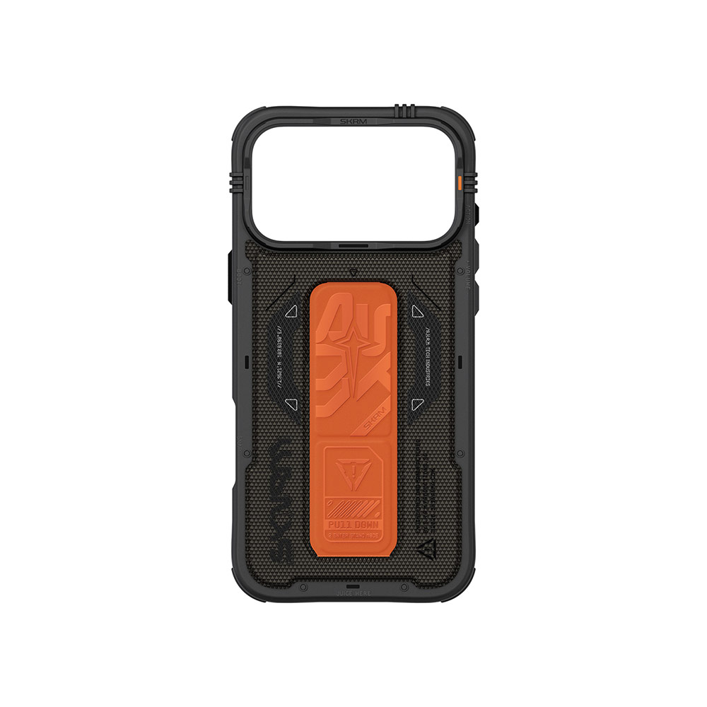 Picture of Apple iPhone 17 Pro 6.3 Case | Skinarma Phantom Magcharge Grip Stand Droop Protection Case for iPhone 17 Pro 6.3 (Olive)
