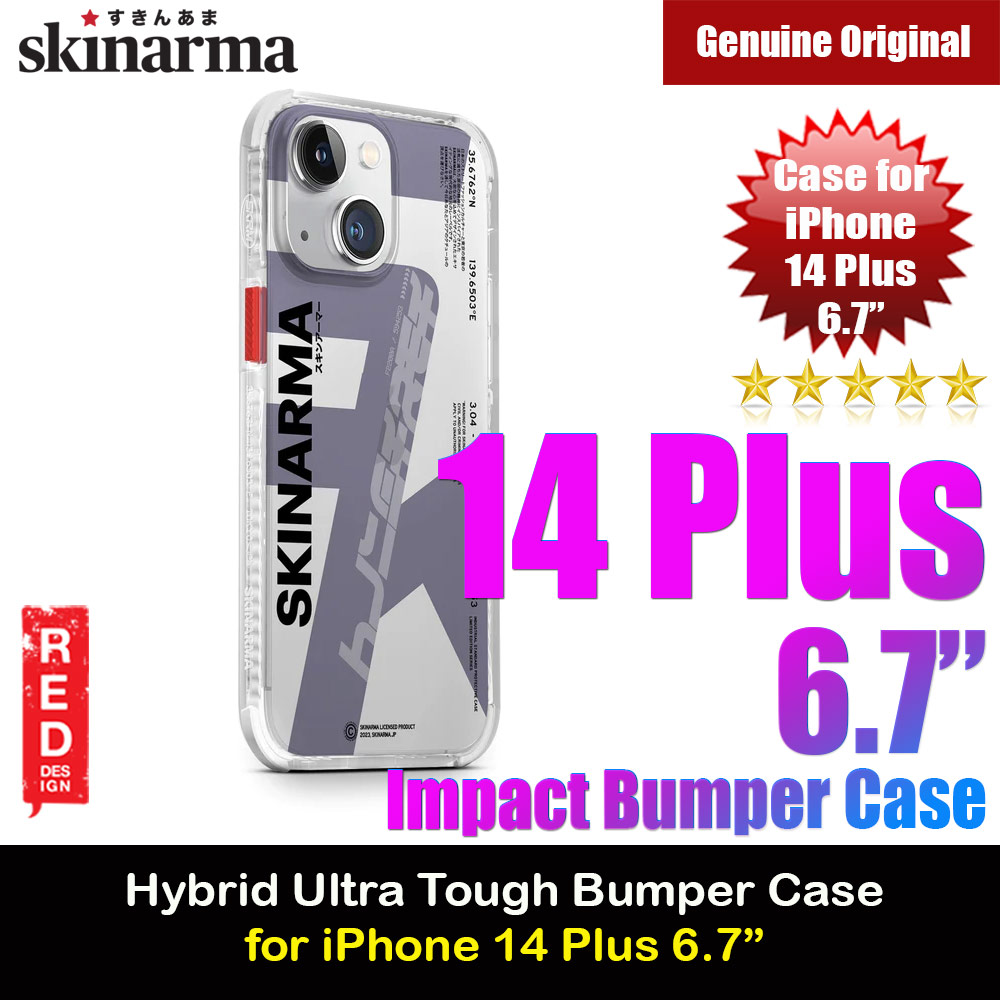 Picture of Skinarma Raku Hybrid Waveline Impact Bumper with Enhanced 4 Corners Drop Protection Case for iPhone 14 Plus 6.7 (Purple) Apple iPhone 14 Plus 6.7- Apple iPhone 14 Plus 6.7 Cases, Apple iPhone 14 Plus 6.7 Covers, iPad Cases and a wide selection of Apple iPhone 14 Plus 6.7 Accessories in Malaysia, Sabah, Sarawak and Singapore 
