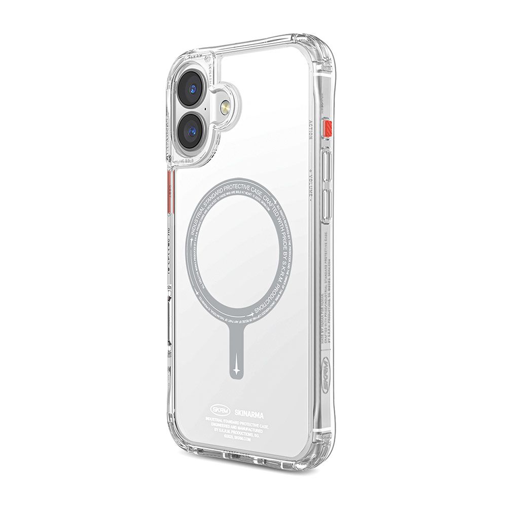 Picture of Apple iPhone 16 6.1 Case | Skinarma Saido Magsafe Series Drop Protection Case for iPhone 16 6.1 (Clear)