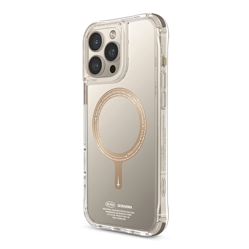 Picture of Apple iPhone 16 Pro 6.3 Case | Skinarma Saido Magsafe Series Drop Protection Case Prime Edition for iPhone 16 Pro 6.3 (Champagne)
