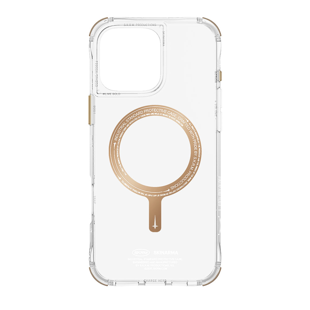 Picture of Apple iPhone 16 Pro 6.3 Case | Skinarma Saido Magsafe Series Drop Protection Case Prime Edition for iPhone 16 Pro 6.3 (Champagne)