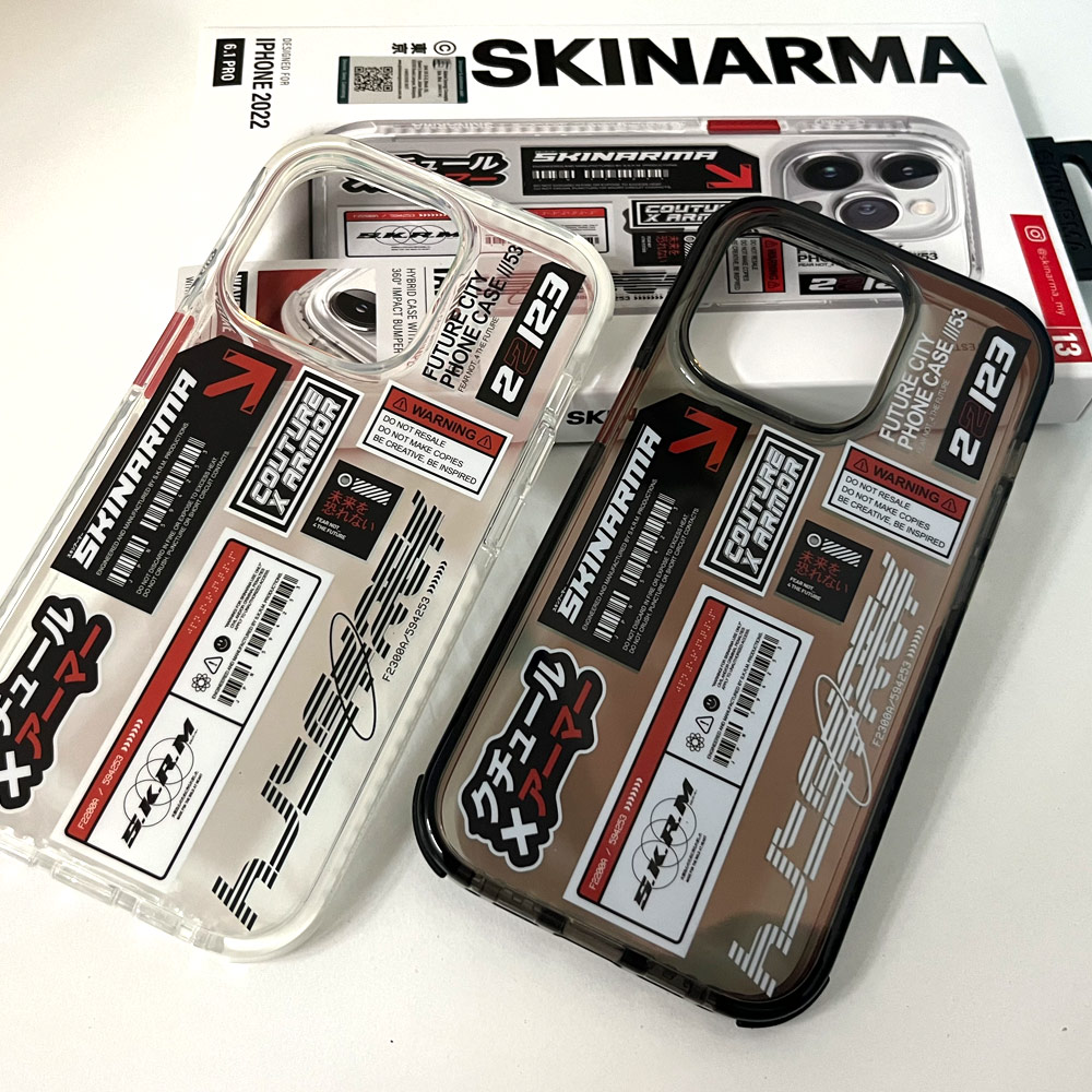 Picture of Apple iPhone 14 Plus 6.7 Case | Skinarma Taito Hybrid Waveline Impact Bumper with Enhanced 4 Corners Drop Protection Case for iPhone 14 Plus 6.7 (Clear)