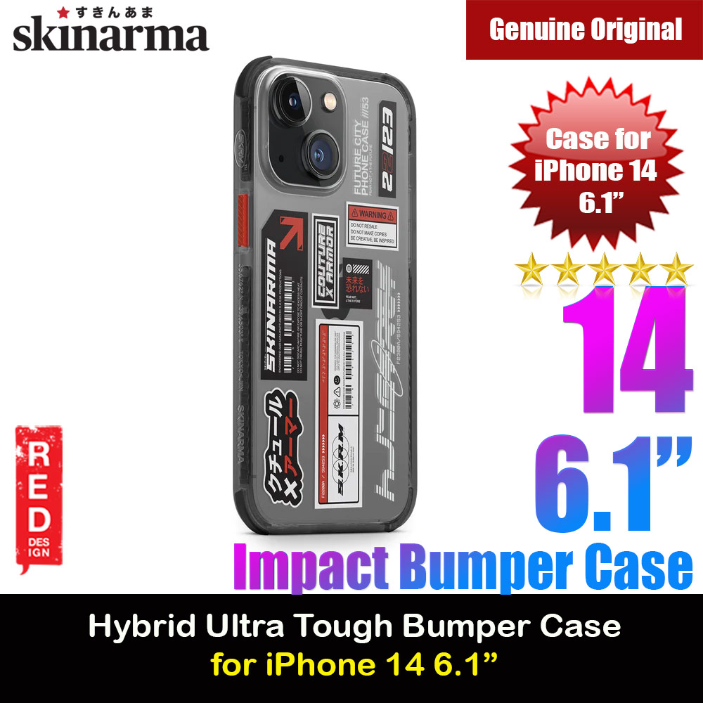 Picture of Skinarma Taito Hybrid Waveline Impact Bumper with Enhanced 4 Corners Drop Protection Case for iPhone 14 6.1 (Smoke) Apple iPhone 14 6.1- Apple iPhone 14 6.1 Cases, Apple iPhone 14 6.1 Covers, iPad Cases and a wide selection of Apple iPhone 14 6.1 Accessories in Malaysia, Sabah, Sarawak and Singapore 