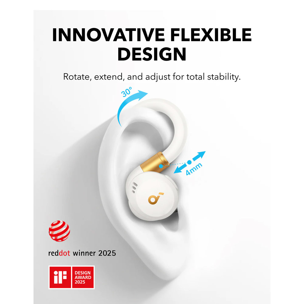 Picture of Soundcore by Anker Sport X20 Comfortable In-Ear Sport Earbuds with Hook Super Bass Strong Noice Cancellation Long Hour (White)