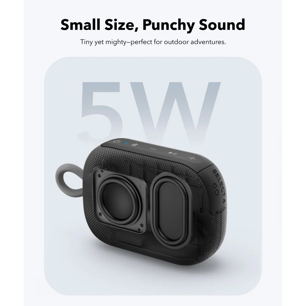 Picture of Soundcore by Anker Select 4 Go Portable Bluetooth Shower Speaker IP67 Protection 20 Hour Playback Outdoor Speaker (Black)