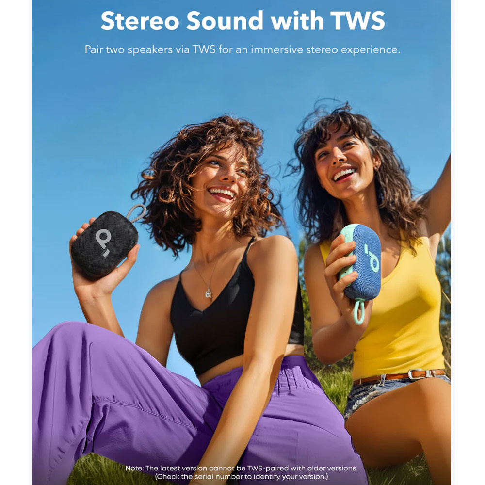 Picture of Soundcore by Anker Select 4 Go Portable Bluetooth Shower Speaker IP67 Protection 20 Hour Playback Outdoor Speaker (Black)