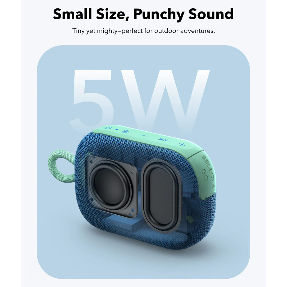 Picture of Soundcore by Anker Select 4 Go Portable Bluetooth Shower Speaker IP67 Protection 20 Hour Playback Outdoor Speaker (Blue)