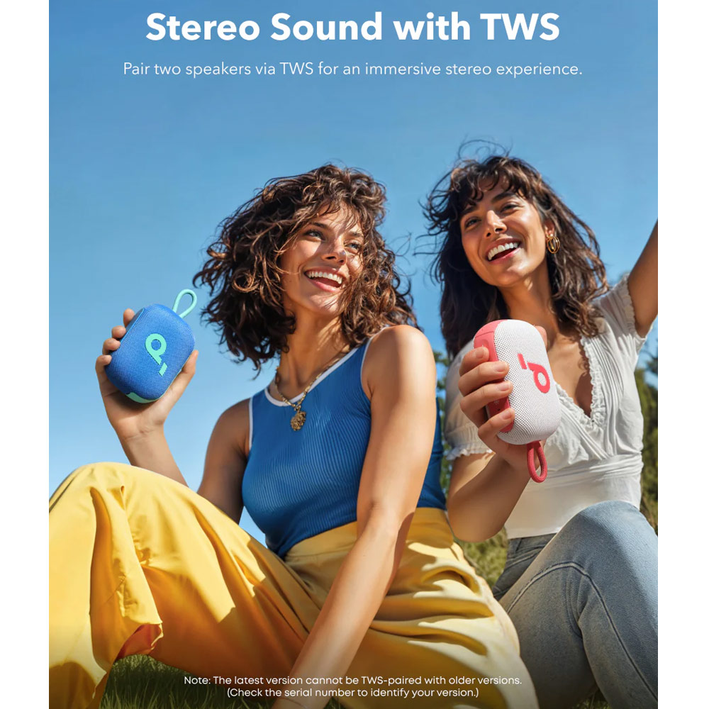 Picture of Soundcore by Anker Select 4 Go Portable Bluetooth Shower Speaker IP67 Protection 20 Hour Playback Outdoor Speaker (Blue)