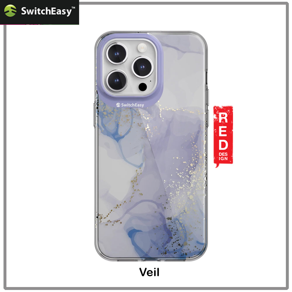 Picture of Apple iPhone 15 Pro Max 6.7 Case | Switcheasy Artist Double In Mold Decoration Fashionable Case for Apple iPhone 15 Pro Max 6.7 (Veil)
